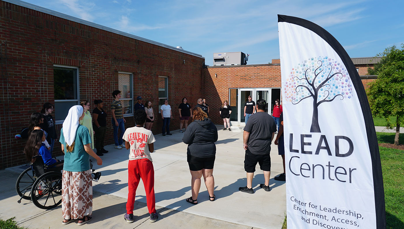 Students participating in an engaging workshop