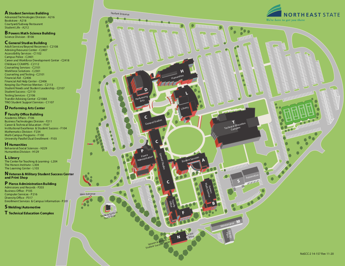 northeast state campus map blountville